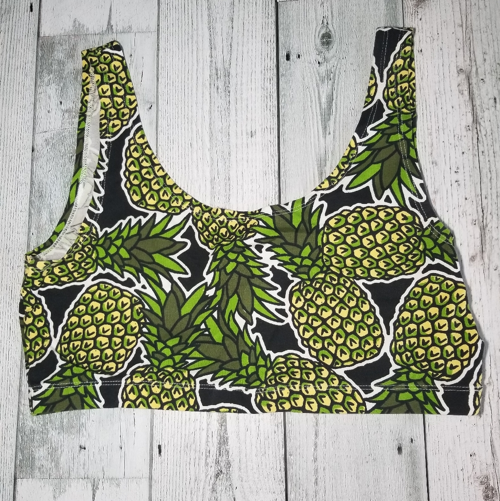 H&M Pineapple Crop Top